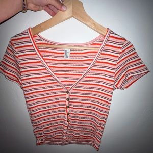 Forever 21 Button up crop top